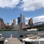 The view from Freedom Boat Club in Pittsburgh PA.