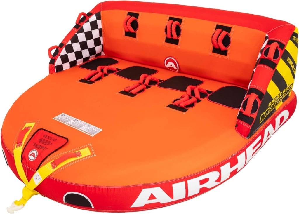 AIRHEAD Great Big Mable | 1-4 Rider Towable Tube for Boating