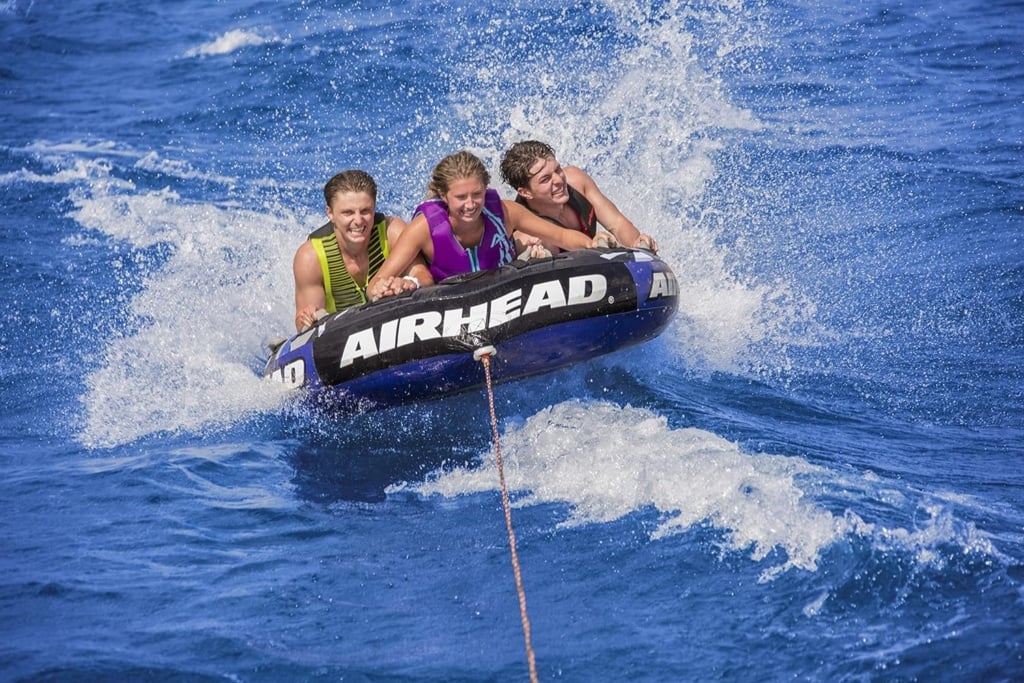 Airhead Super Slice, 1-3 Rider Towable Tube for Boating