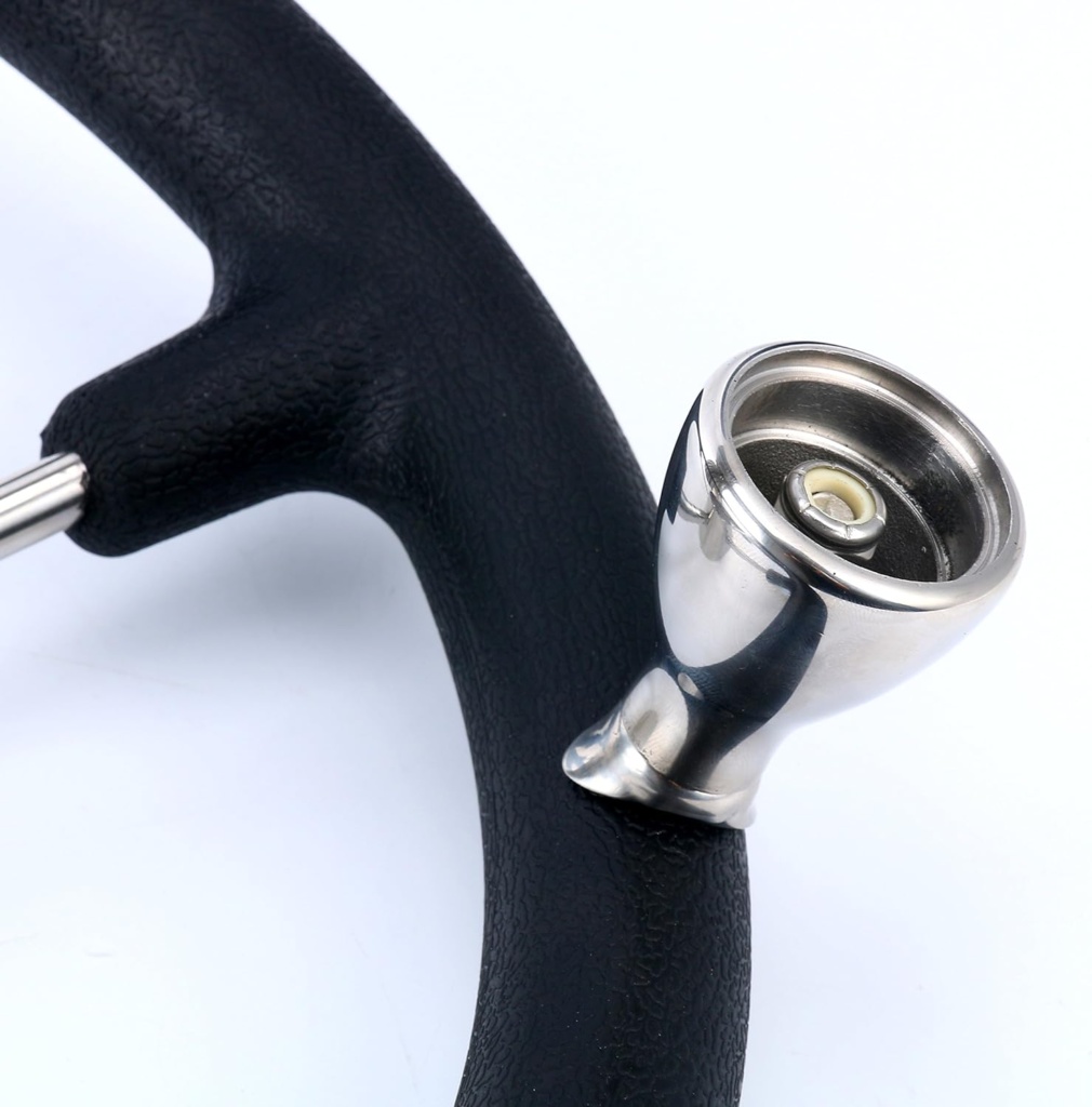 Amarine Made Boat Marine 5 Spoke 13-1/2 Inch Destroyer Steering Wheel with Black Foam Grip and Knob