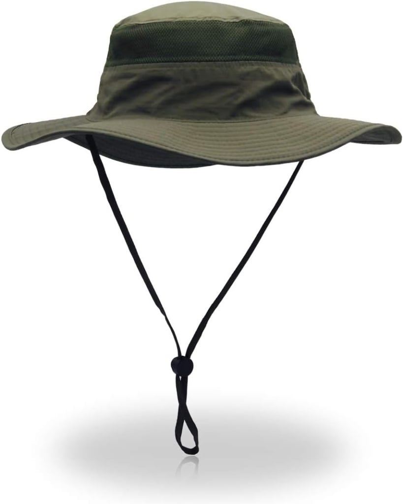 EONPOW Fishing Hats Windproof UPF50+ UV Protection Bucket Beach Mesh Sun Hat 56-61cm