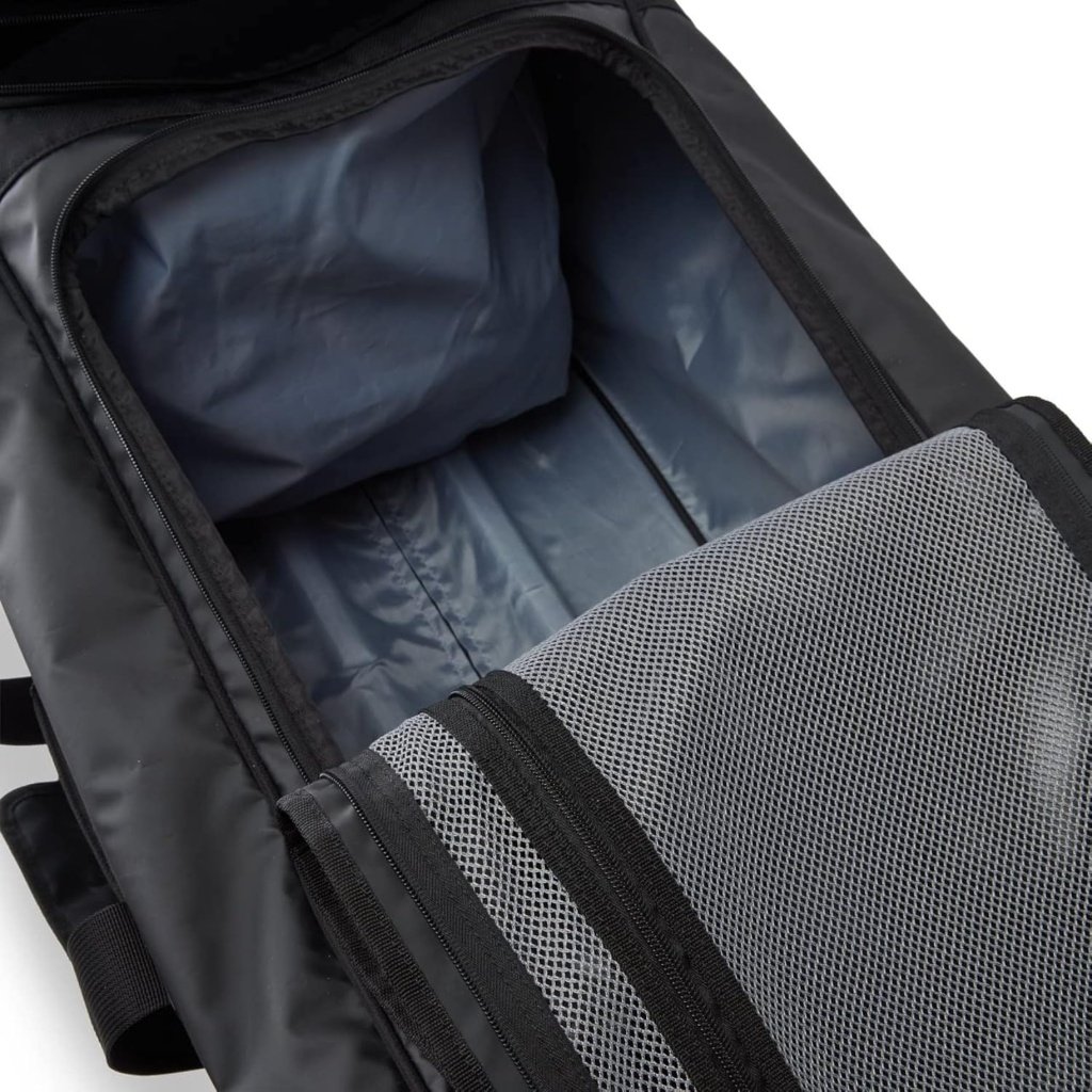 Gill 115 Litre Rolling Jumbo Cargo Bag - Hardwearing  Waterproof with Retractable Handle and Rolling Wheels - Black
