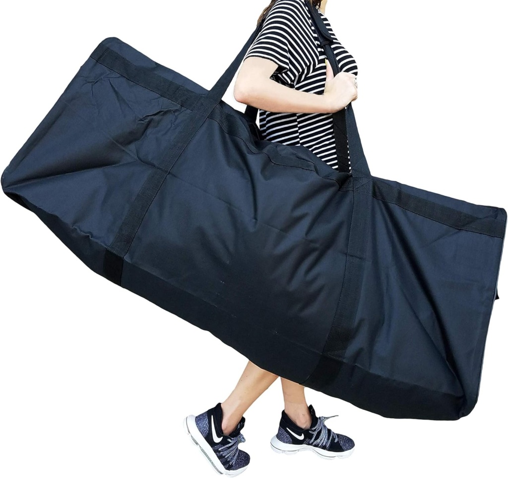 Gothamite 50-inch Collapsible Duffle Bag Heavy Duty, Luggage Bag, Extra Large Duffle Bag, Sports Duffle Bag, Camping Bag, Boat Bag, Christmas Tree Storage Bag, Travel Duffle Bag for Men, Military Bag