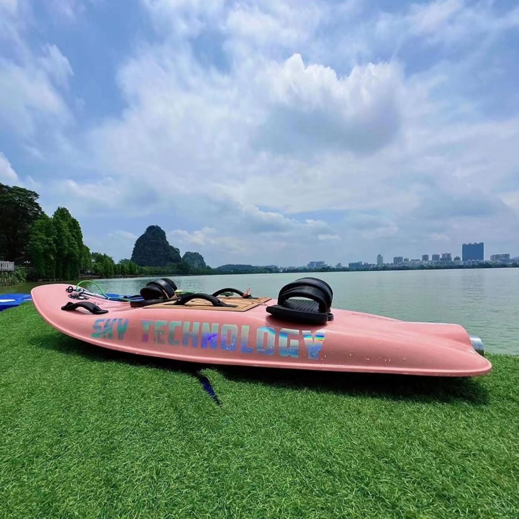 GOYOJO High Speed Electric Surfboard, Max Speed 40mph, 60/90 Minutes of Battery Life, 3 Detachable Fins, Fits Adults, 66 x 27 x 6.7