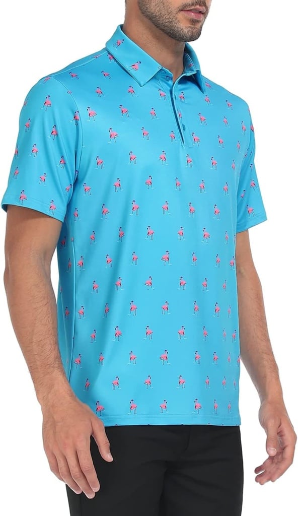 LRD Golf Shirts for Men UPF 50 Moisture Wicking Short Sleeve Polo Shirt