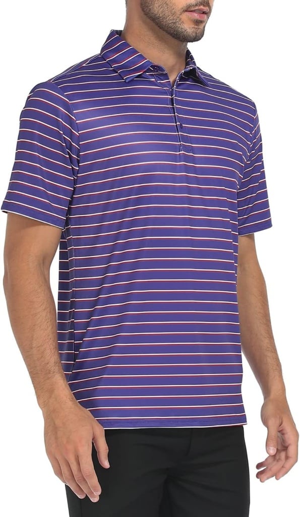 LRD Golf Shirts for Men UPF 50 Moisture Wicking Short Sleeve Polo Shirt