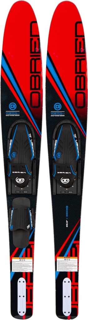 OBrien Vortex Widebody Combo Waterskis, 65.5 Red