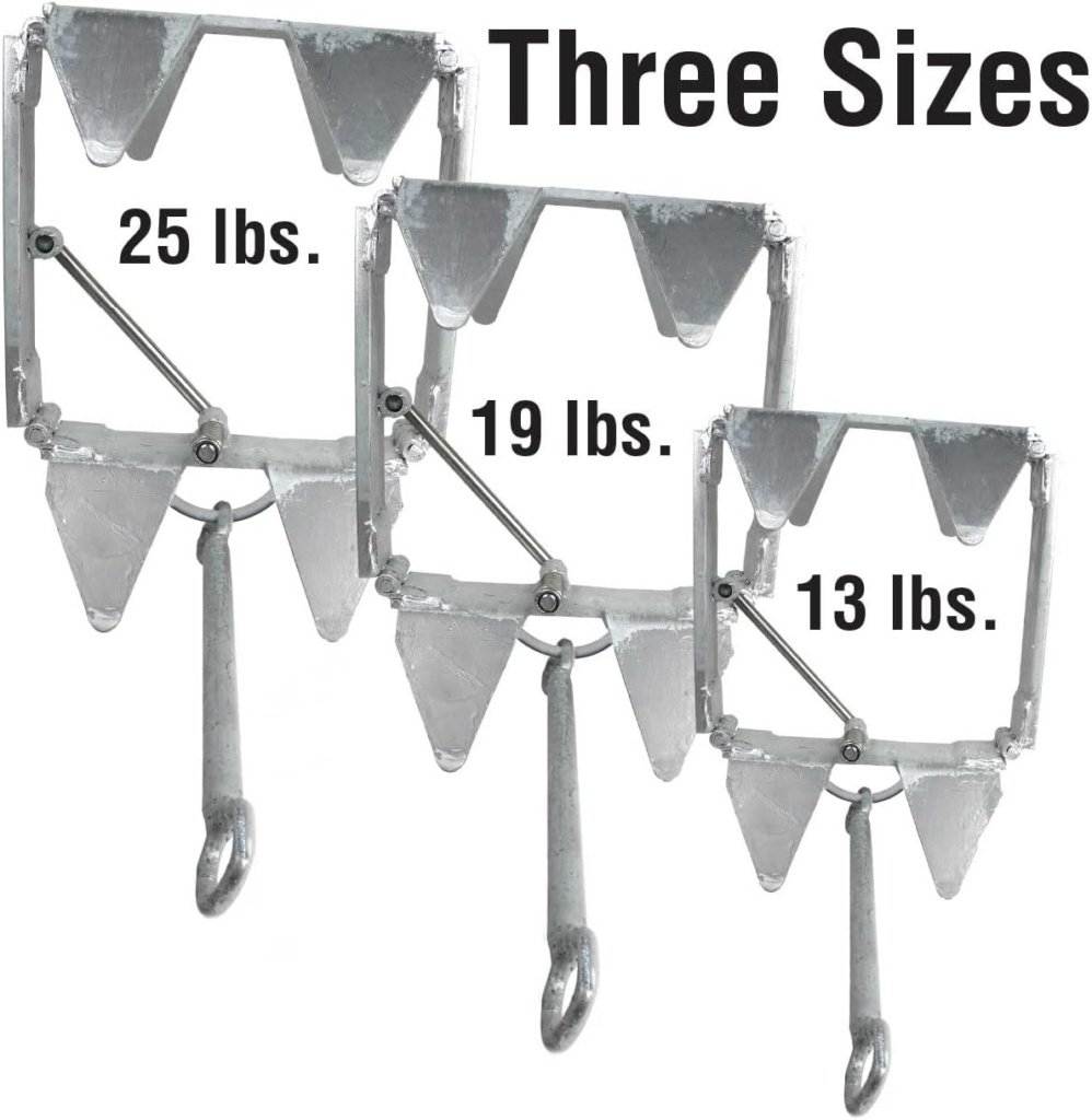 Seachoice Hot-Dipped Galvanized Steel Fold-and-Hold Anchor
