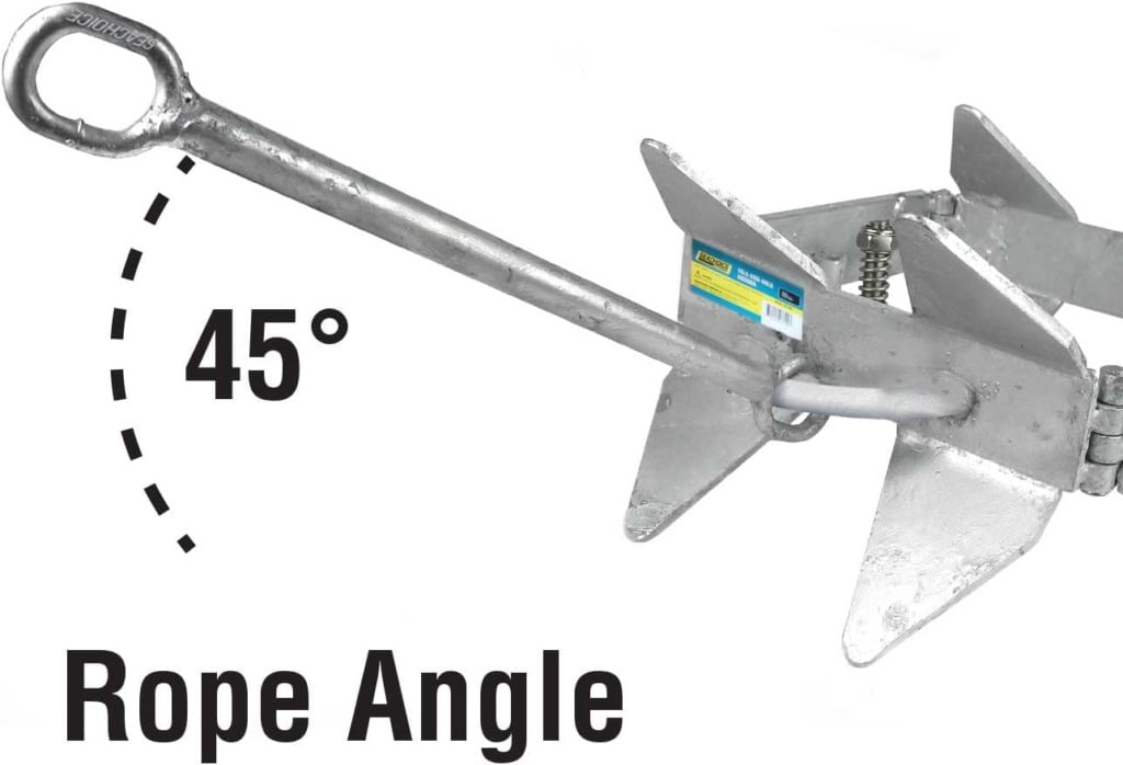 Seachoice Hot-Dipped Galvanized Steel Fold-and-Hold Anchor