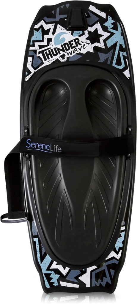 SereneLife Water Sport Kneeboard with Hook for Kids  Adults, Kneeboard with Strap for Boating, Waterboarding, Kneeling Boogie Boarding, Knee Surfing