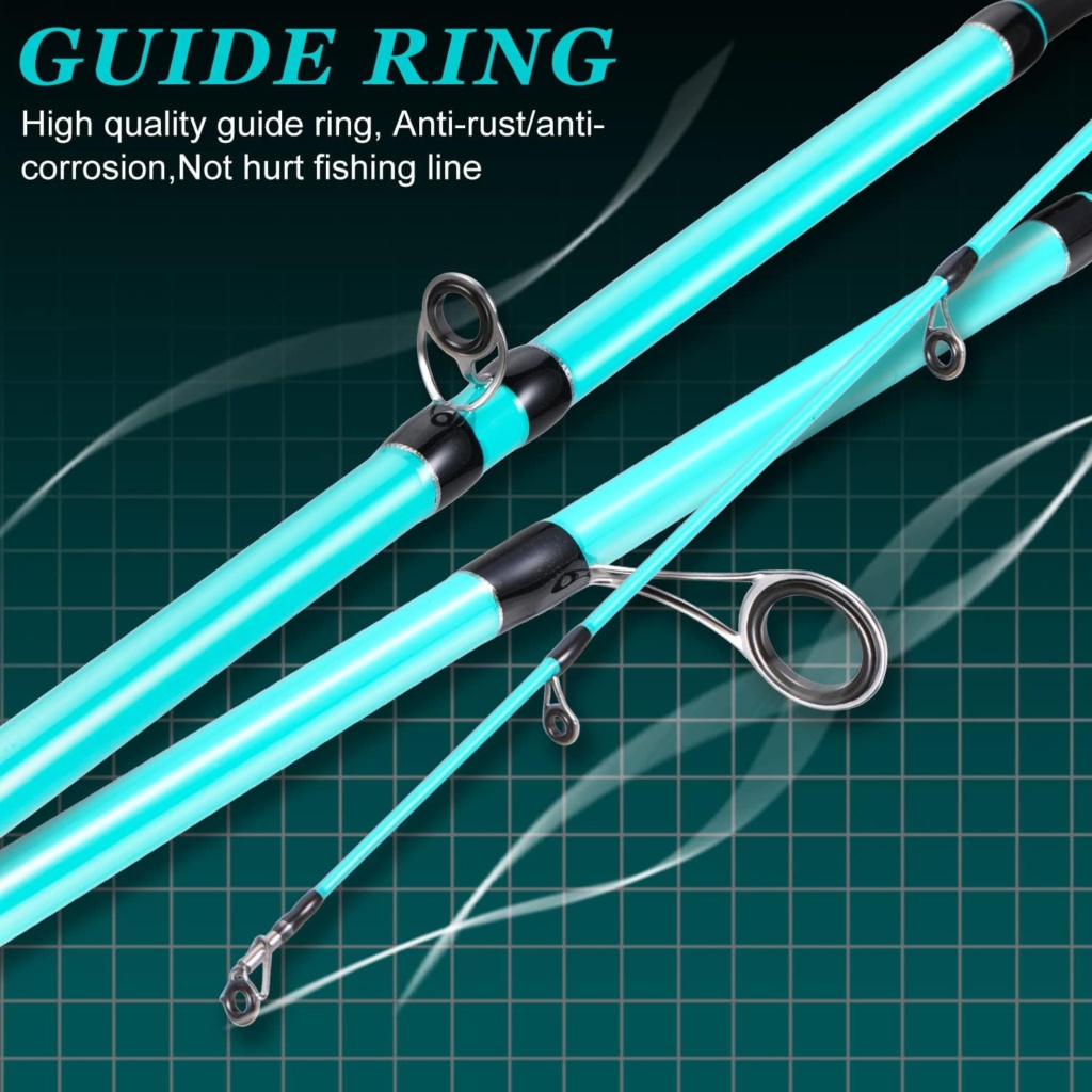 Sougayilang Inshore Saltwater Fishing Rods, Spinning Rods and Casting Rods with AAA Cork Handles,IM7 Toray Carbon Blanks- 7
