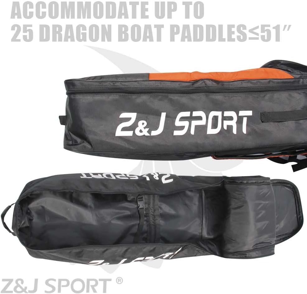 ZJ SPORT Bag for Dragon Boat Paddle/One Paddle/Team Paddle/Space/Saving/Large Capacity/Adjustable Shoulder Strap/Carry Handle