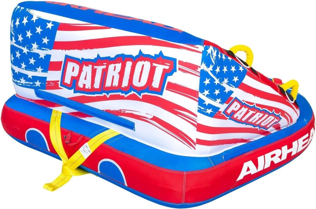 Airhead Patriot 2-Person Towable Kwik Connect Chariot Style Reversible Tube