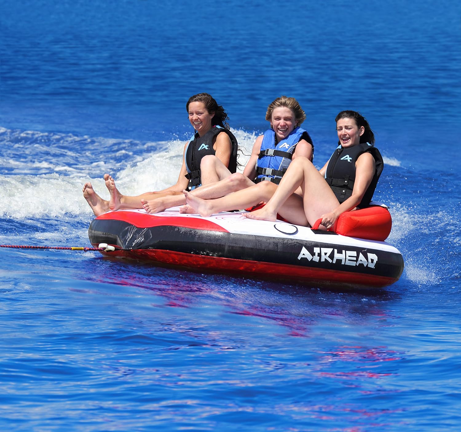 Airhead Riptide 3 Towable Tube for Boating, 1-3 Riders