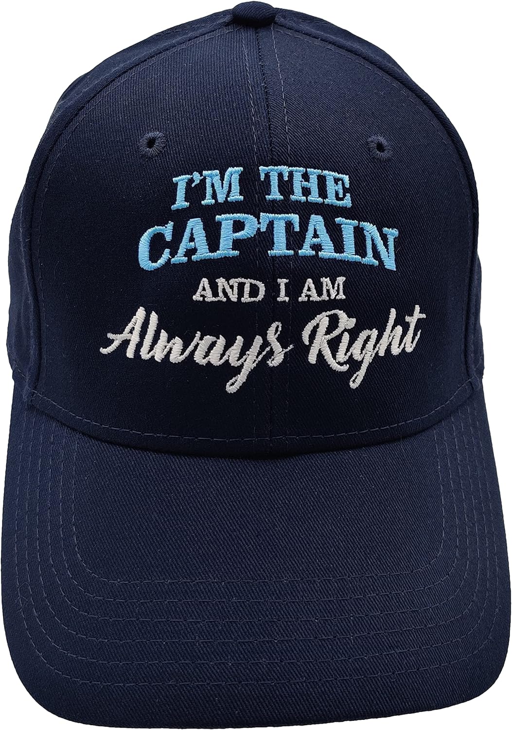 Captain and First Mate Always Right Matching Baseball Caps