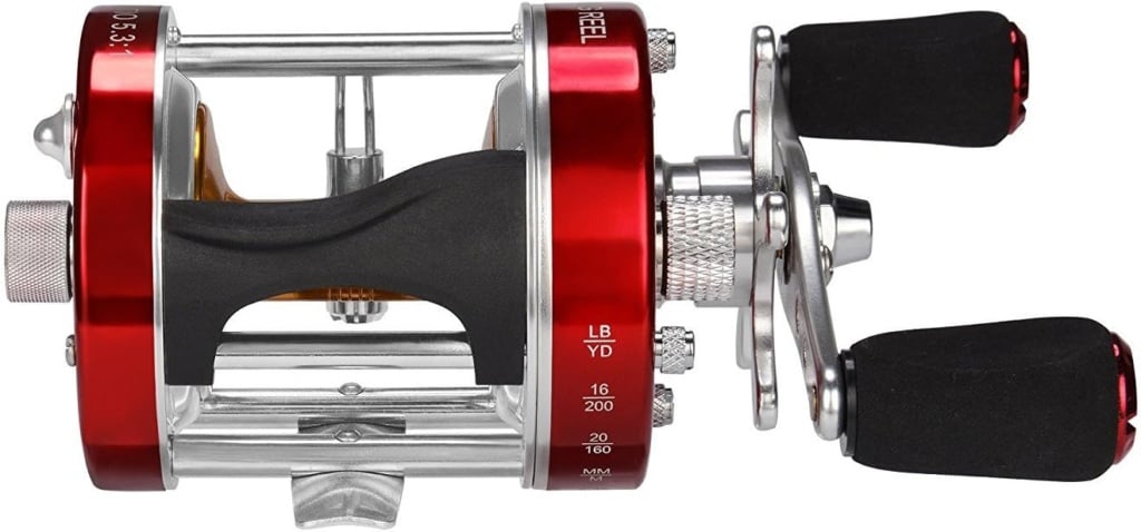 KastKing Rover Round Baitcasting Reel, Perfect Conventional Reel for Catfish, Salmon/Steelhead, Striper Bass and Inshore Saltwater Fishing - No.1 Highest Rated Conventional Reel, Reinforced Metal Body