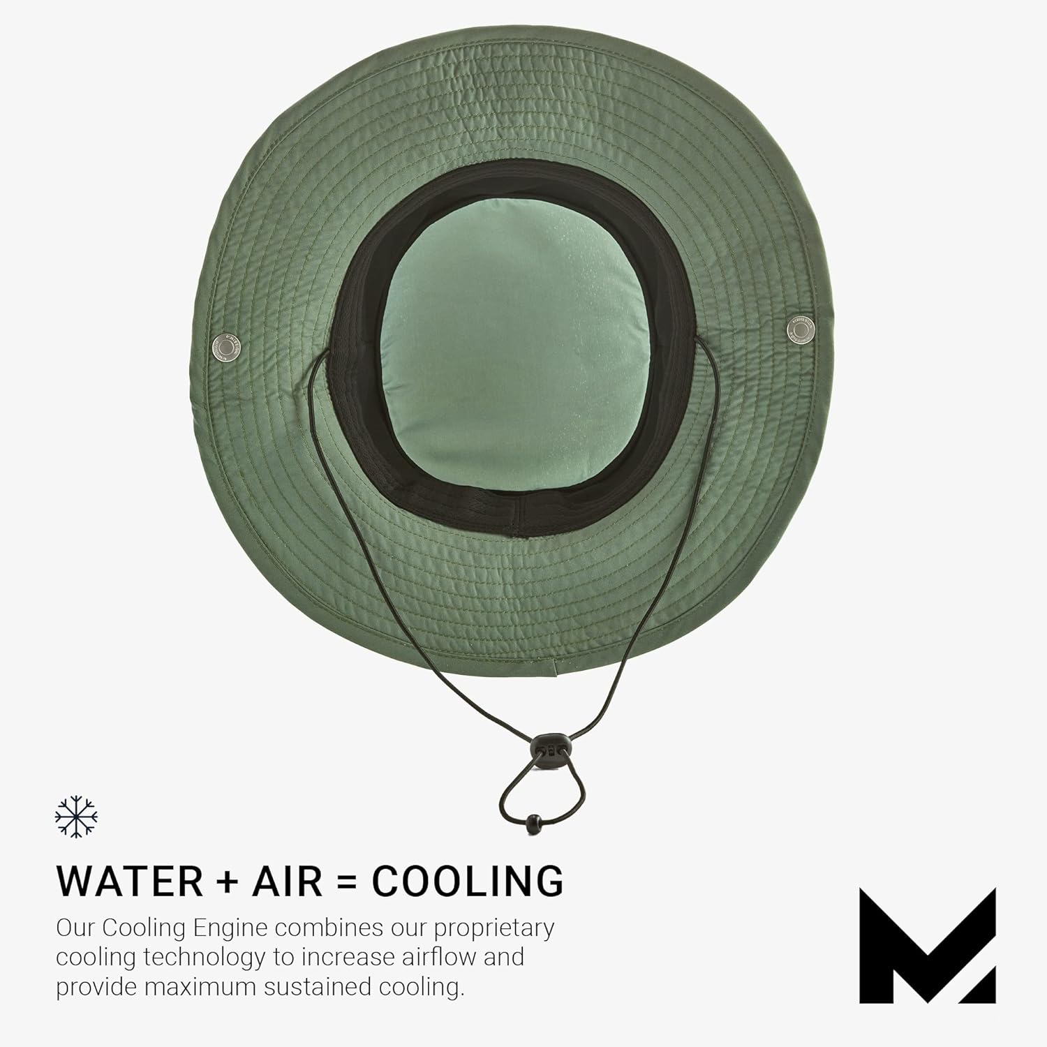 MISSION Cooling Bucket Hat, UPF 50, 3 Wide Brim Sun Hat - Cools When Wet, UPF 50