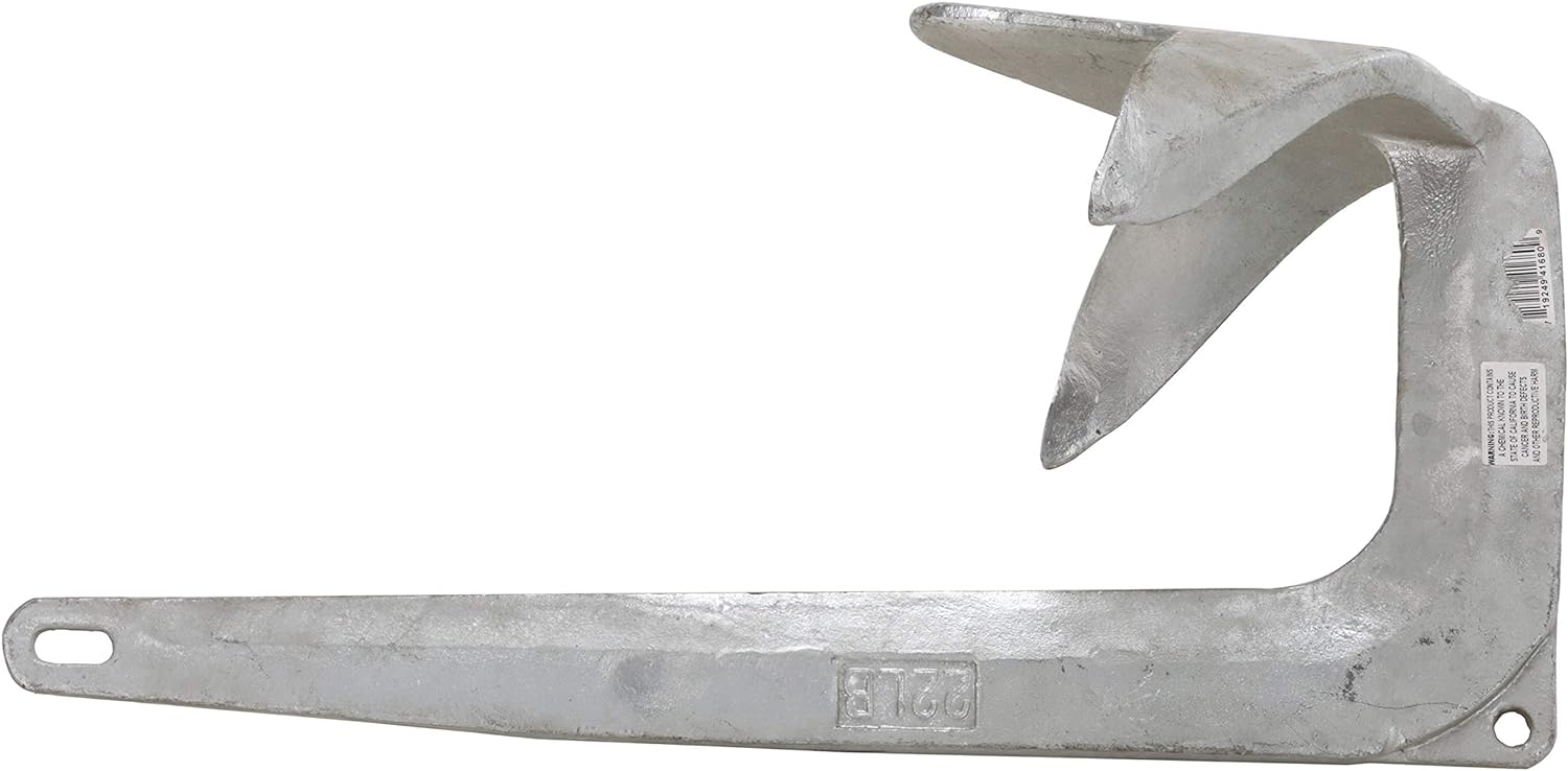 Seachoice Claw Anchor – Hot Dipped Galvanized Steel – For Use in Variety of Sea Beds – Multiple Sizes