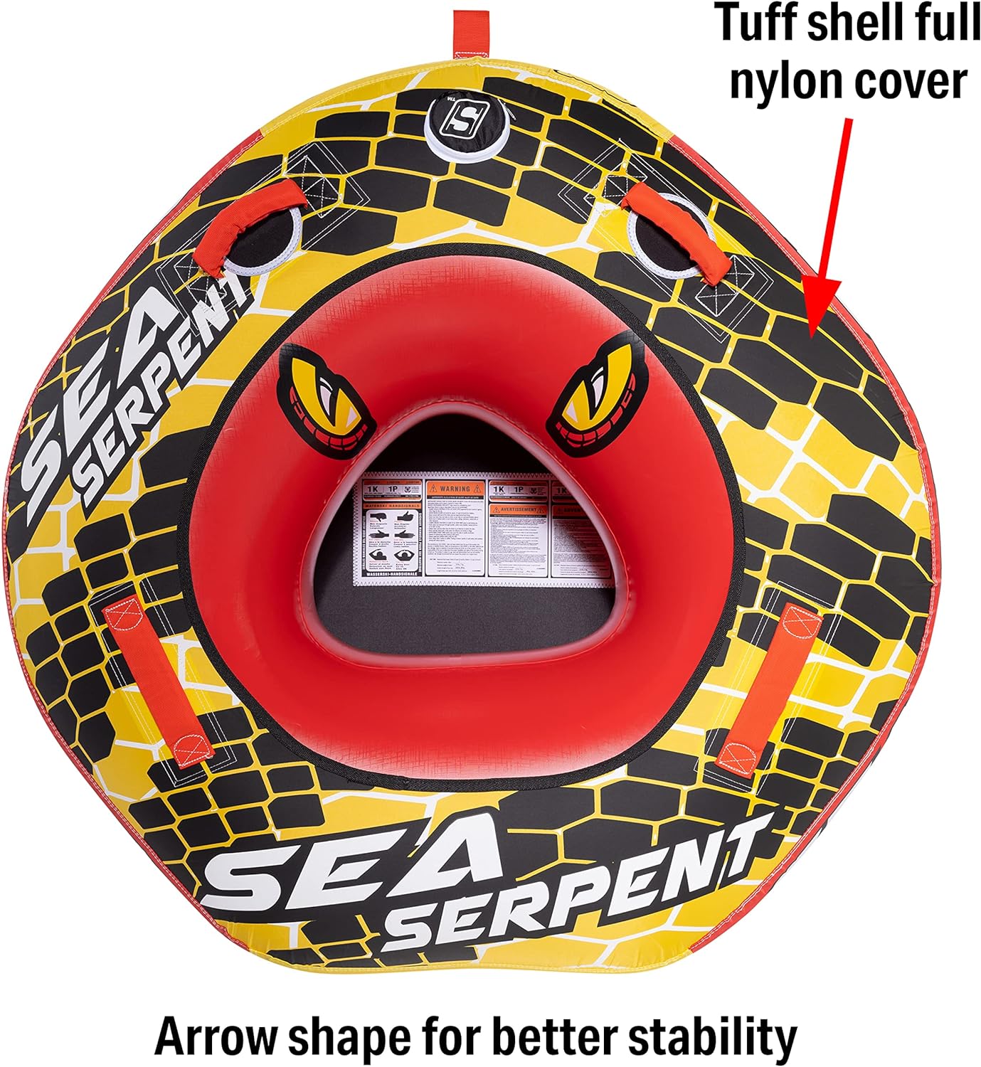 Seachoice Open Top Tubes with Reinforced Towing System 1-4 Rider