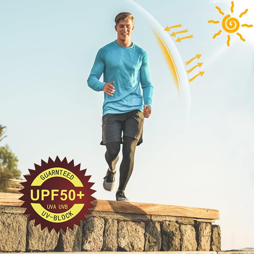 Willit Mens UPF 50+ Sun Protection Hoodie Shirt Long Sleeve Rash Guard Fishing SPF Outdoor UV Shirt Lightweight