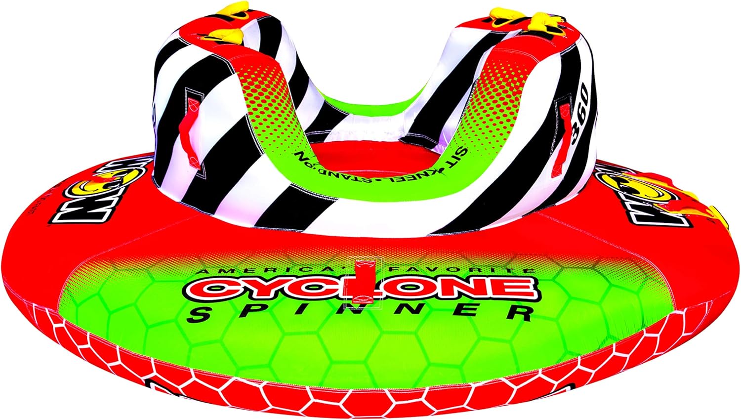 WOW Watersports 20-1070 Towable Cyclone Spinner 1-2 Person, Red