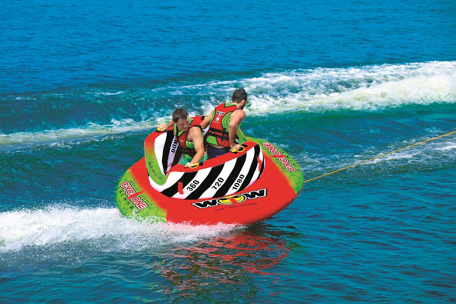 WOW Watersports 20-1070 Towable Cyclone Spinner 1-2 Person, Red