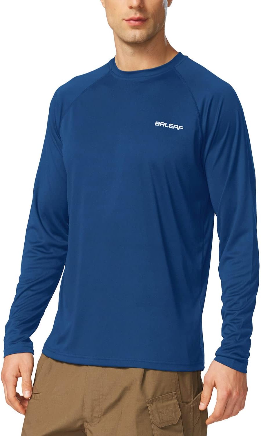 BALEAF Mens Sun Protection Shirts UV SPF UPF 50+ Long Sleeve Rash Guard Fishing Running Quick Dry Lightweight