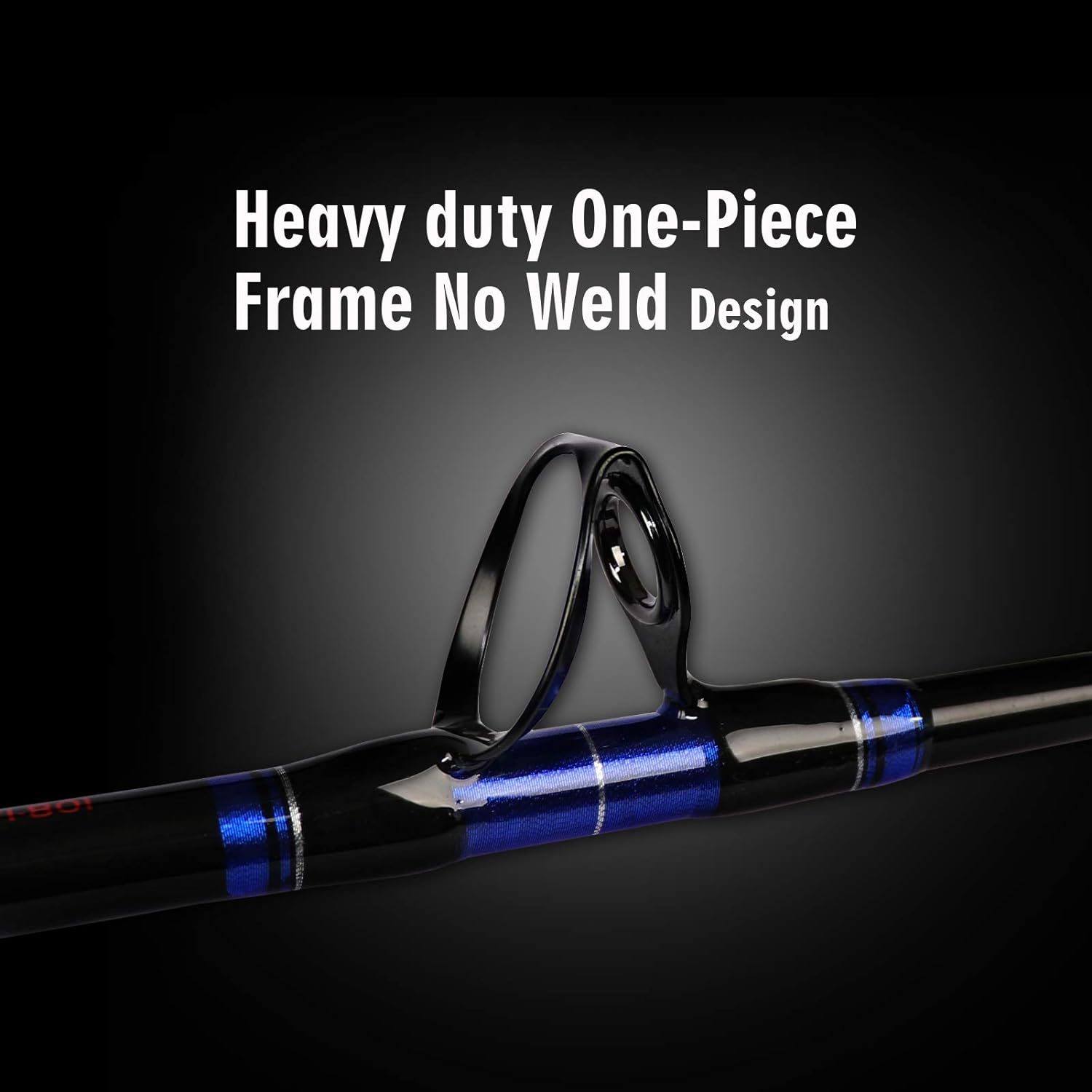 Fiblink 1-Piece/ 2-Piece Saltwater Offshore Trolling Rod Big Game Rod Conventional Boat Fishing Pole