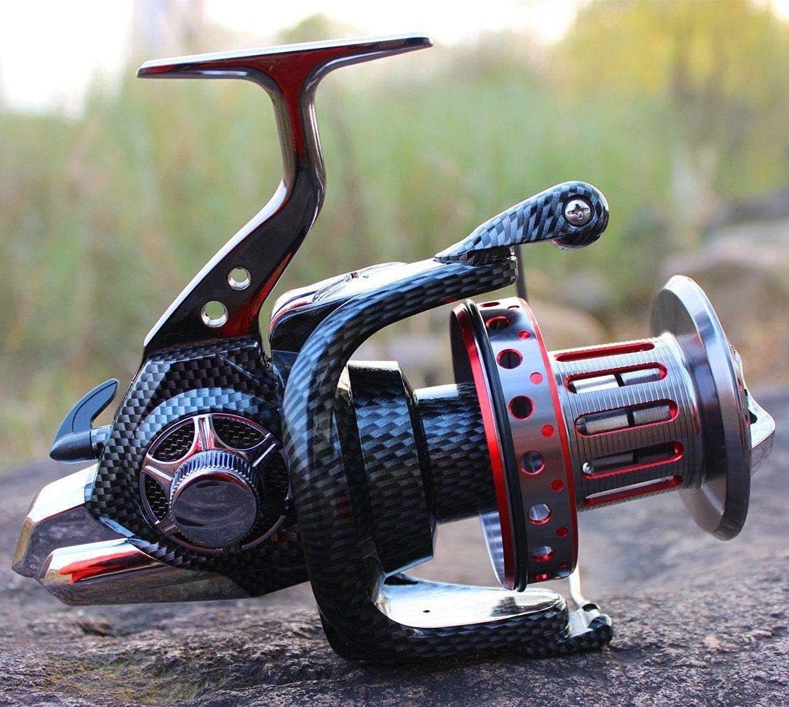 Fishdrops Surf Spinning Reel, Size 10000 12000 Saltwater Fishing Reels, Full Metal Frame 31 LBs Max Drag, 10+1 Stainless BB Ultra Smooth Powerful, High Capacity Long Casting Spinning Reels