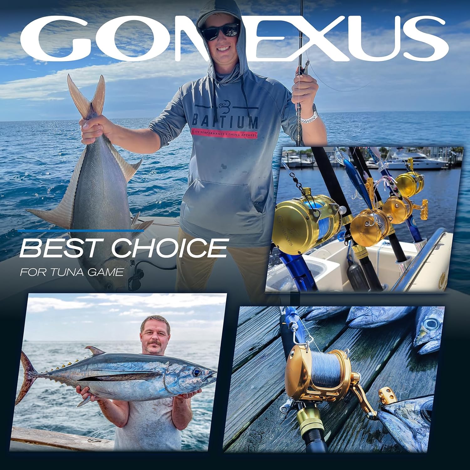 Gomexus RA600 Two Speed trolling Reel for Tuna Fishing Gifts for Fishing Men