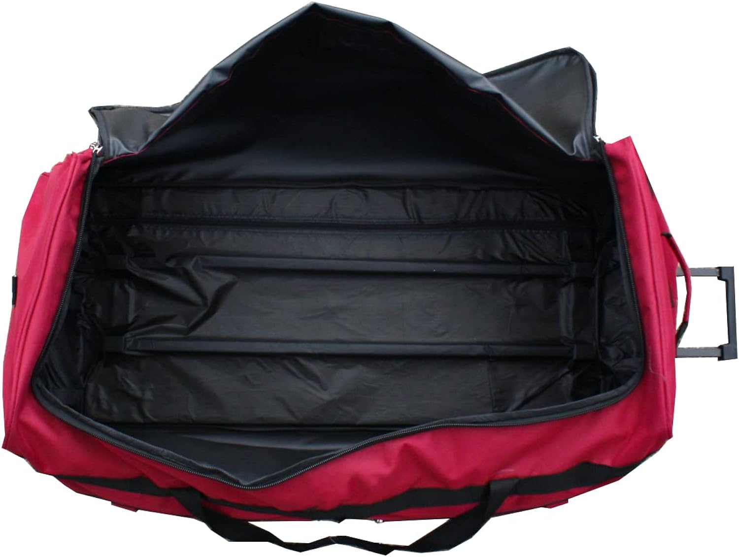 Gothamite 36-inch Rolling Duffle Bag with Wheels, Luggage Bag, Hockey Bag, XL Duffle Bag With Rollers, Heavy Duty (Fuchsia)