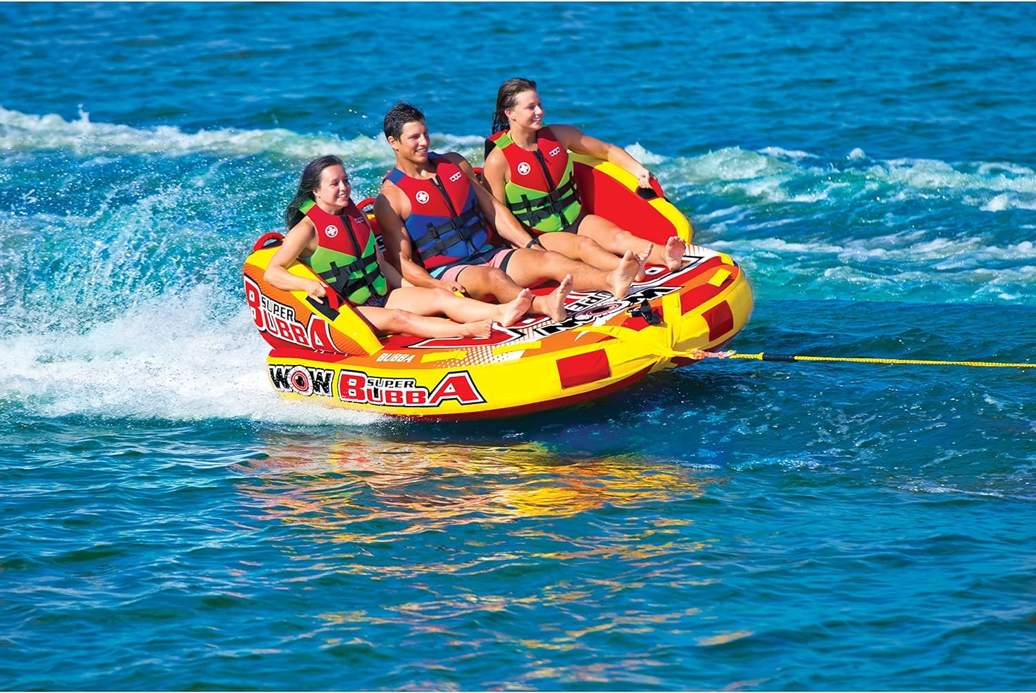 Wow World of Watersports Super Bubba Hi VIS 3 Person