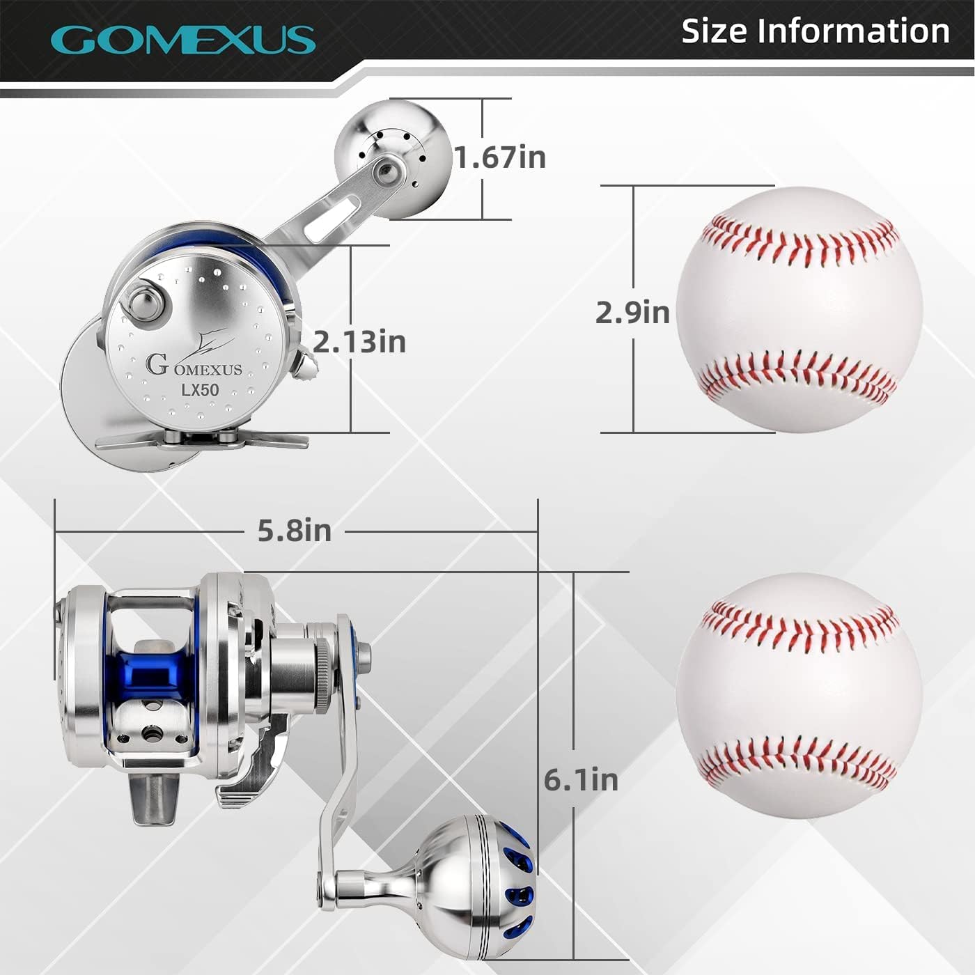 GOMEXUS Fishing Gifts for Men Slow Pitch Jigging Reel CNC All Aircraft Grade Aluminum Body Lever Drag Left and Right Hand Conventional Reel GOMEXUS Fishing Gifts for Men Slow Pitch Jigging Reel CNC All Aircraft Grade Aluminum Body Lever Drag Left and Right Hand Conventional Reel