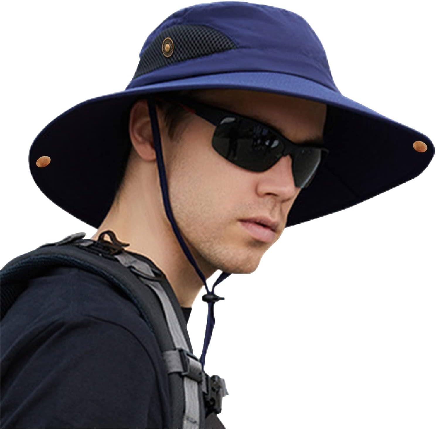 ZOORON Sun Hat for Men Women, Wide Brim Bucket Hat UV Protection UPF50+ Waterproof Boonie Hat for Fishing Hiking Camping
