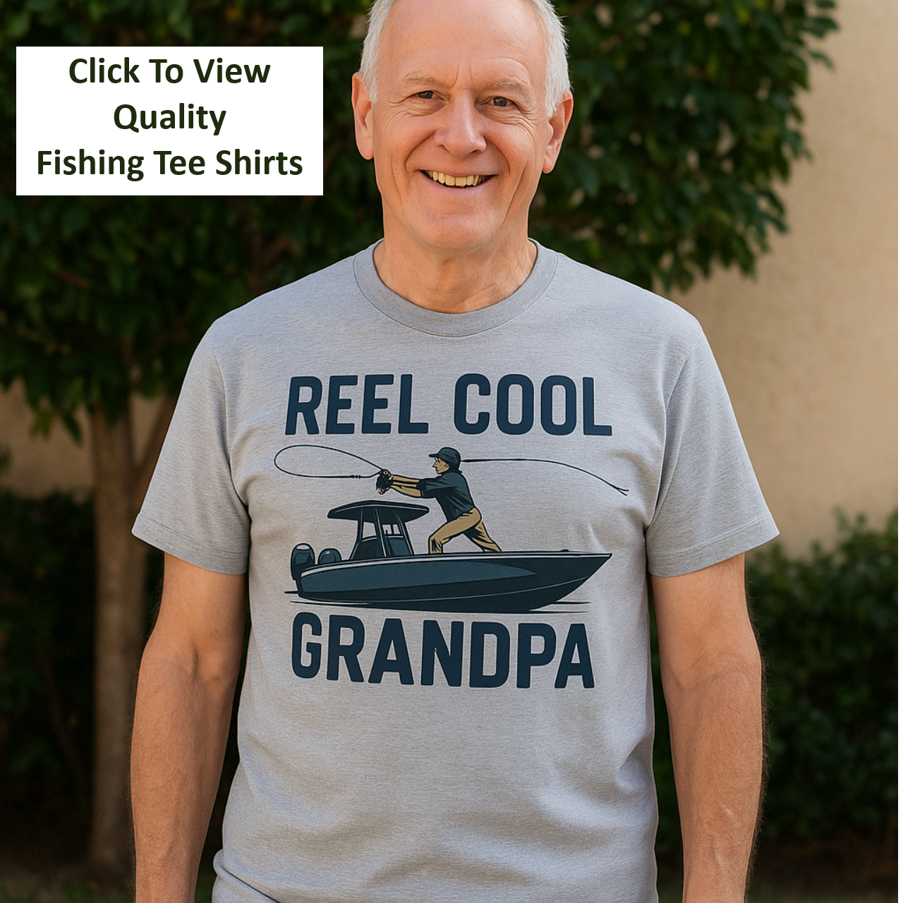 Reel Cool Grandpa Fishing Shirt