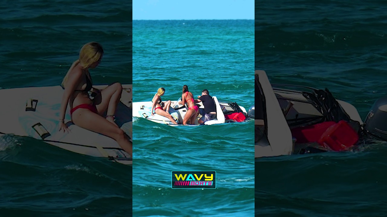 Small boat takes on too much water at Haulover! | Wavy Boats