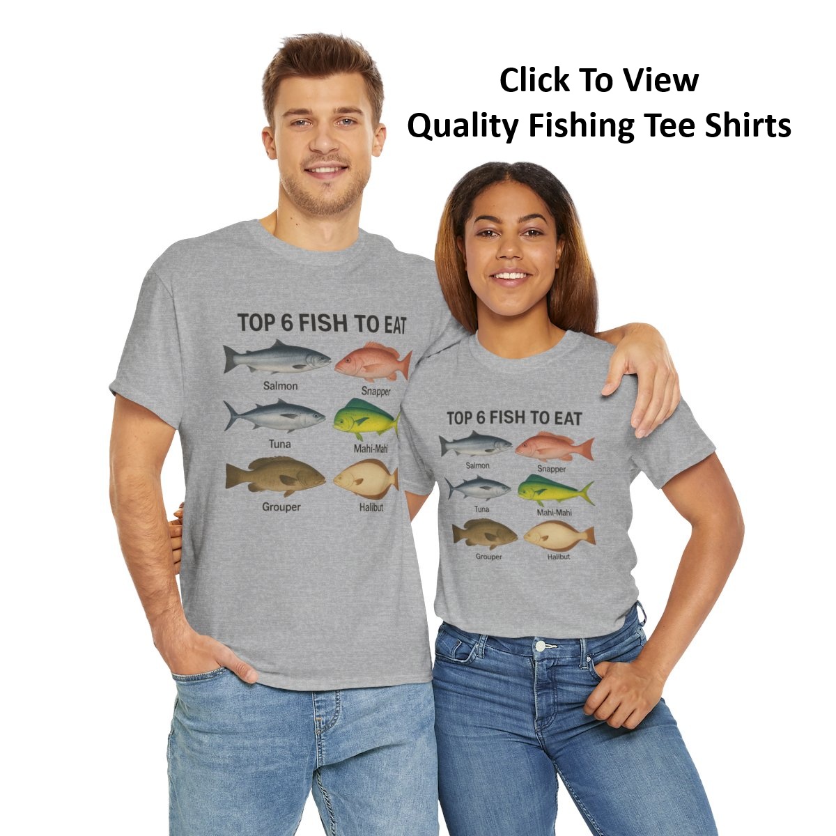 Top 6 Fish To Eat Fishing Shirt